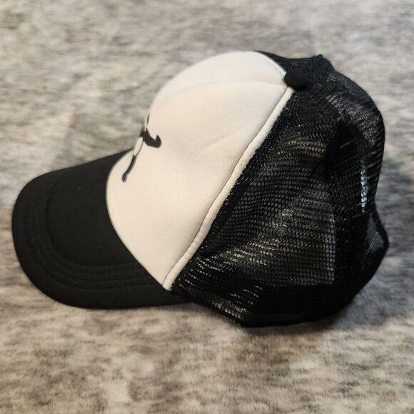 Panda Dap Trucker Hat Baseball Cap Black White O/S - Picture 3 of 5
